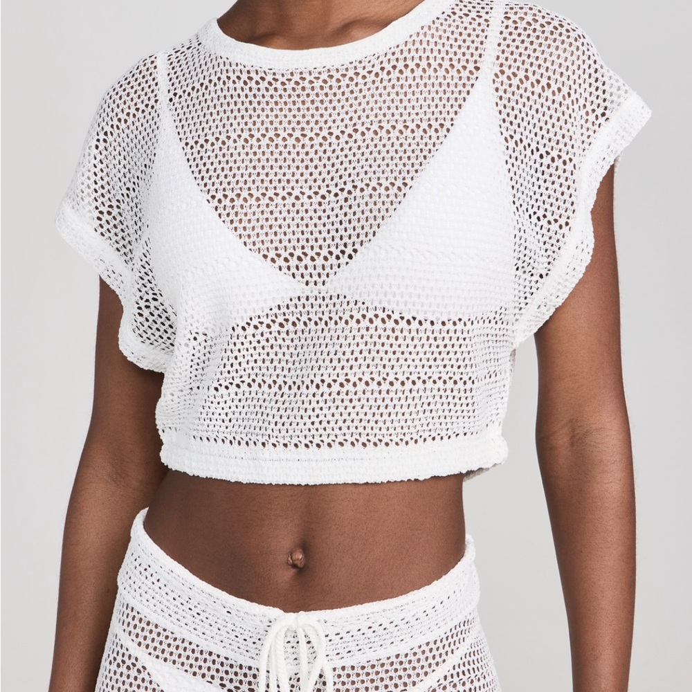 PQ SWIM - Renee top - white crochet